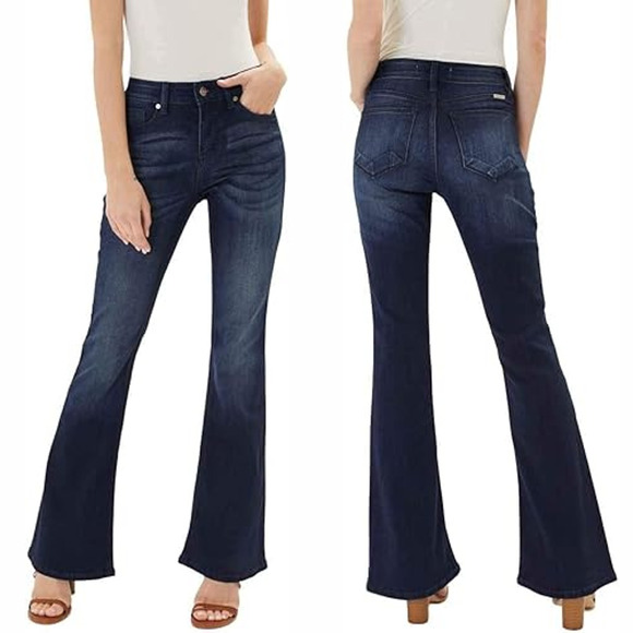 KanCan Denim - KanCan Jeans Womens Size 13/30 Tall Flare Stretch Denim Preppy Cowgirls KC6102D